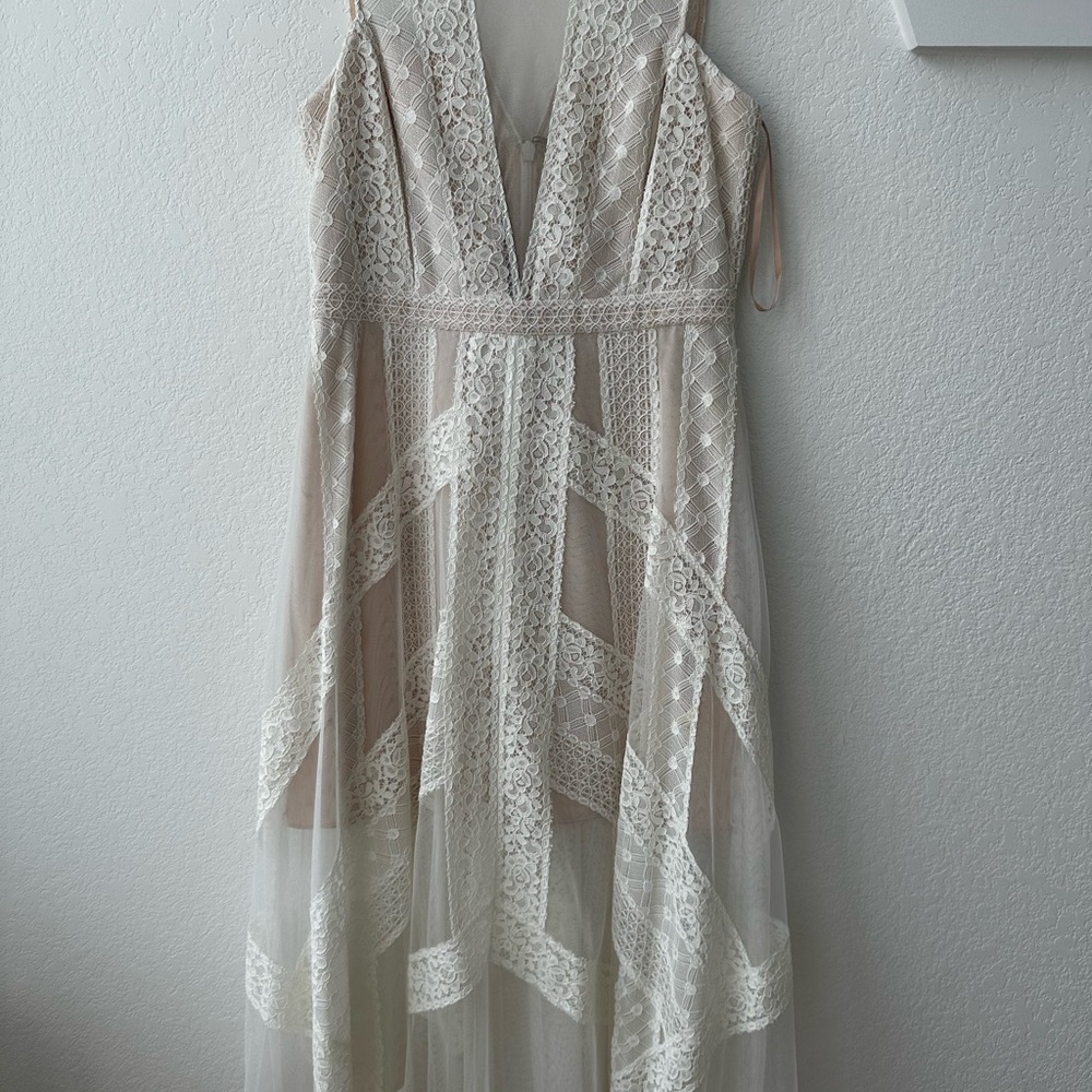 Elegant Lace Overlay Dress